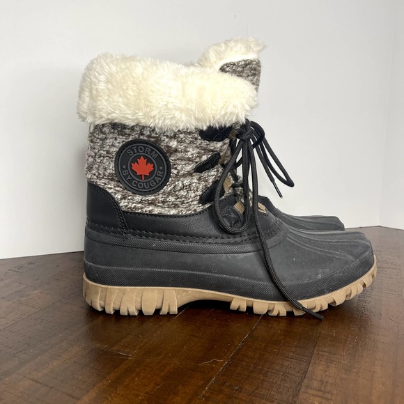 Cougar Shoes - Storm by Cougar Womens Cabin-B Winter Snow Boots Waterproof Faux Fur Lining 9